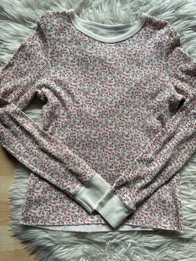 America Eagle Floral Waffle Shirt M